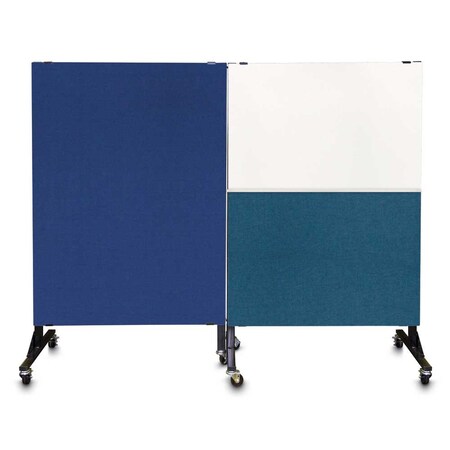 United Visual Products Sliding Door Indoor Enclosed Corkboard, 4 UV9001ACS-GOLD-PUMICE